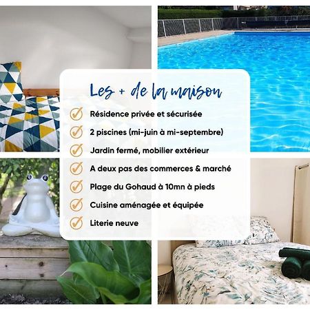 Charmante Maison De Vacances, 4P, Piscines, Proche Gohaud Saint-Michel-Chef-Chef Extérieur photo