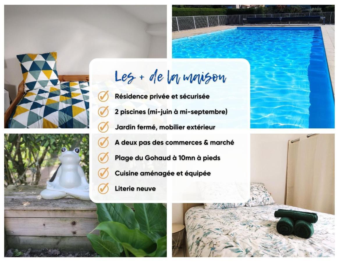Charmante Maison De Vacances, 4P, Piscines, Proche Gohaud Saint-Michel-Chef-Chef Extérieur photo